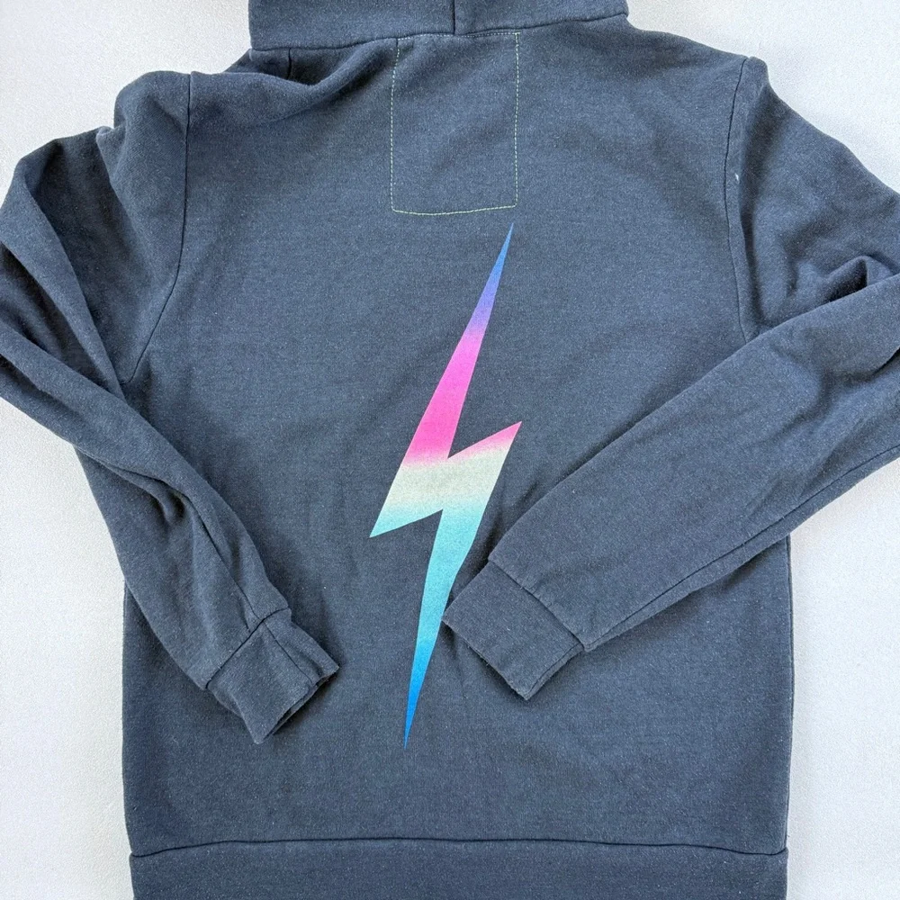 Aviator Nation Bolt Zip Front Hoodie